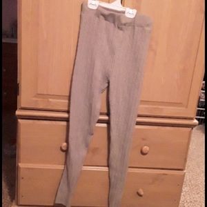 Gray sweater leggings